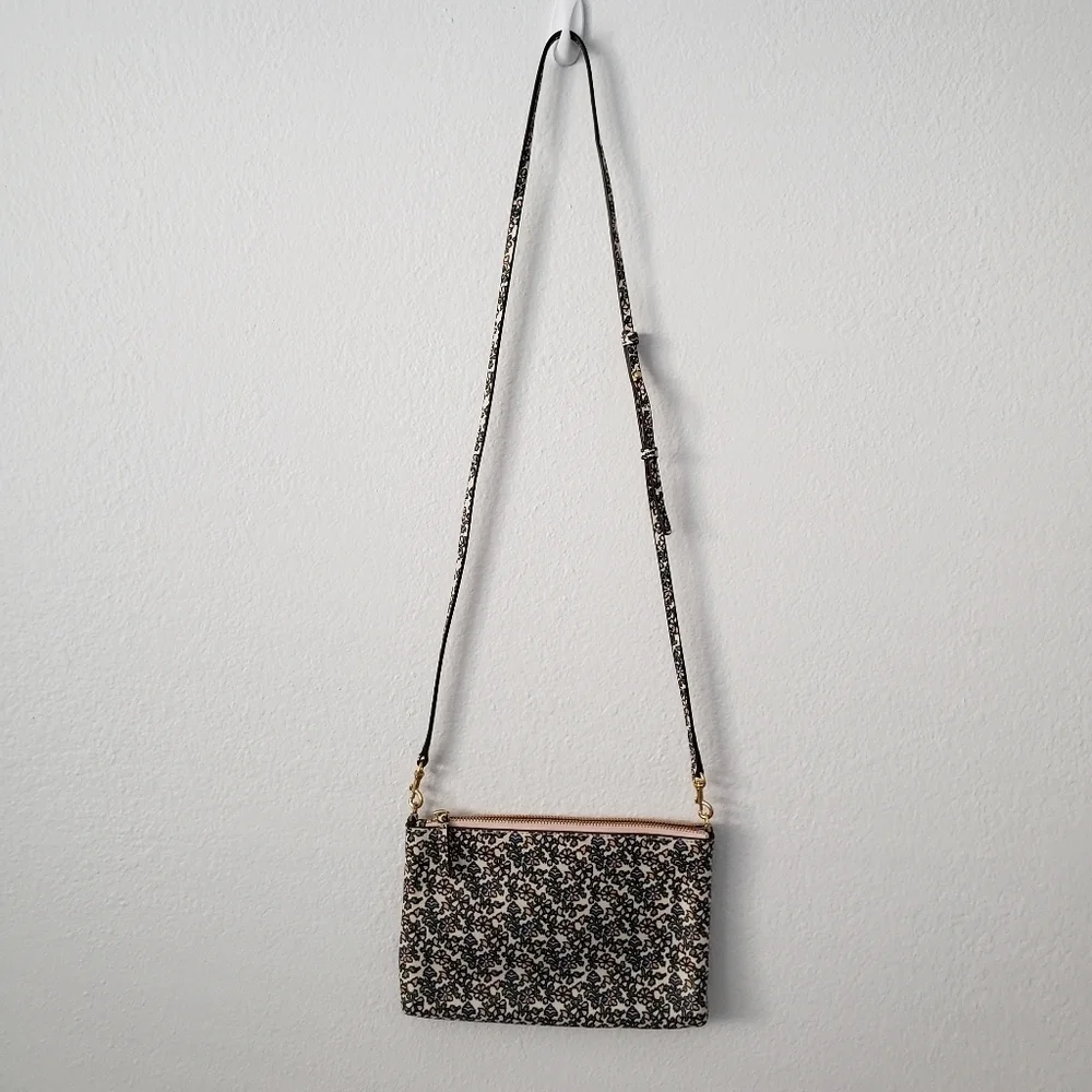 Tory Burch colorblock Paisley leather crossbody